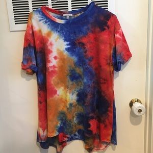1x Tiedye High-Low Tee